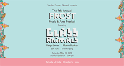 Desktop Screenshot of frostmusicfestival.com